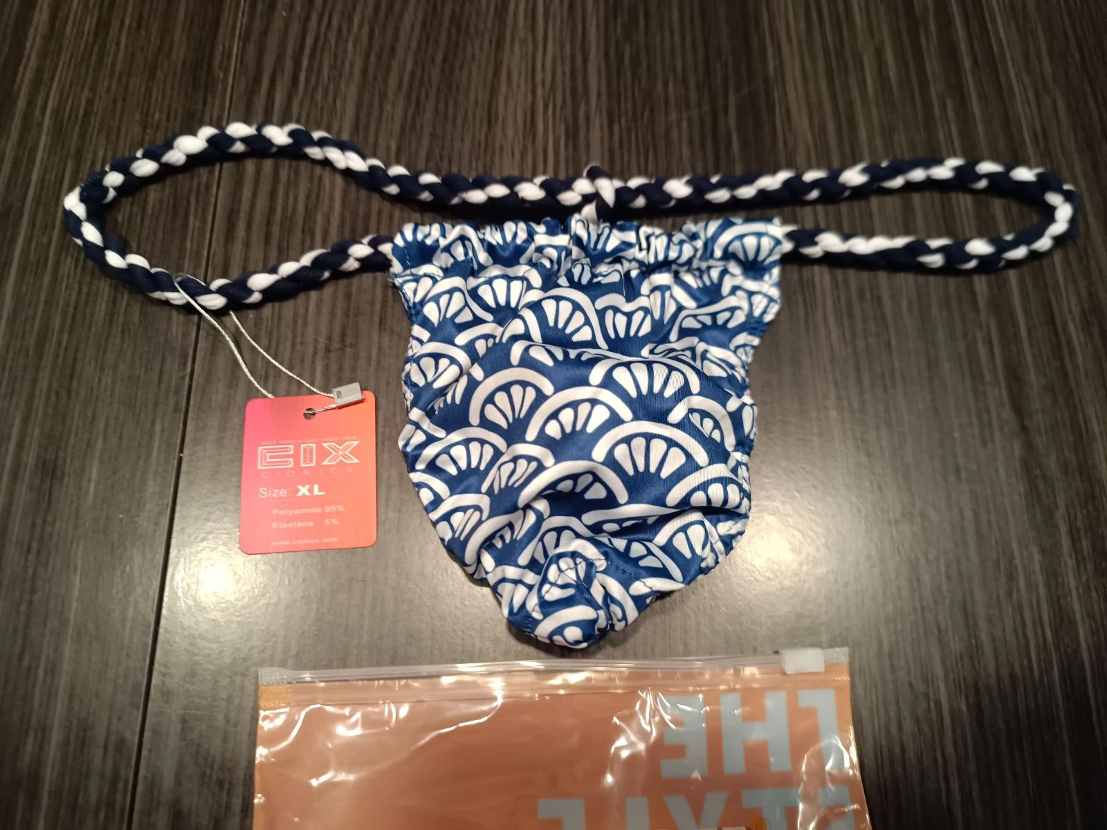 String corde bleu homme